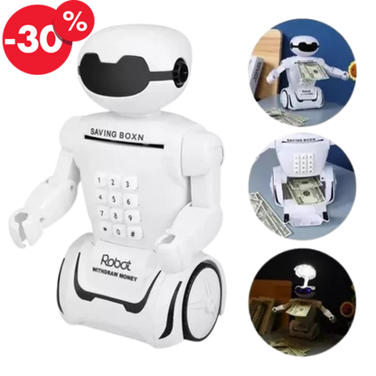 Alcancia Robot Con Lampara